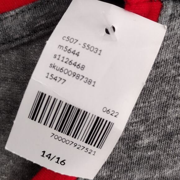 Lane Bryant NEW Heather Gray AMERICA Graphic Longline Tee Womens 1X 14/16 - Picture 7 of 10